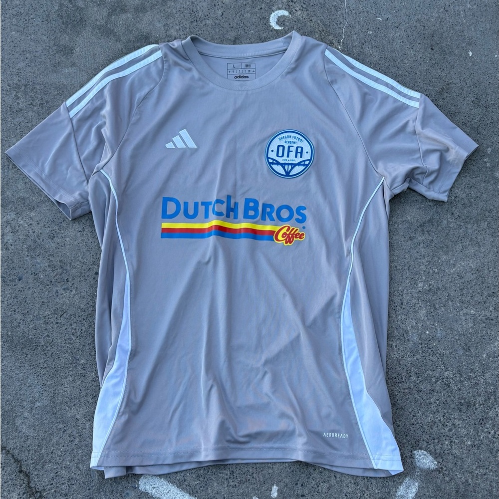 Adidas Grey Slim Fit OFA Dutch Bros Jersey